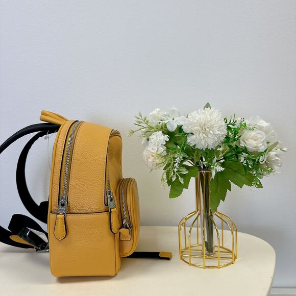 Coach CR284 Mini Court Backpack IN HONEYCOMB - Picture 4 of 12